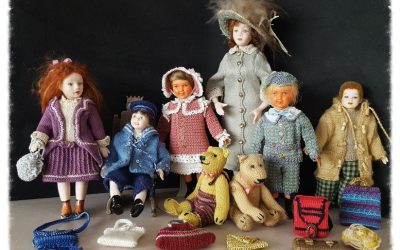 Dolls with crochet & Miyuki