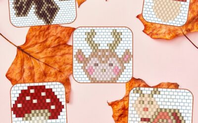 Fall patterns with brick stitch