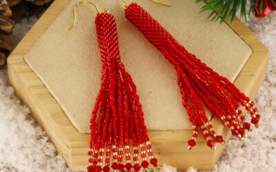 Cili-fringe earrings