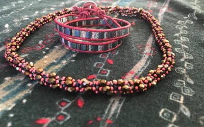Chan luu bracelet with Tilas and Delicas
