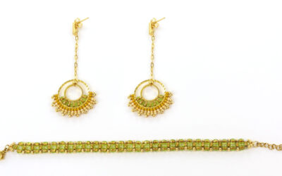 Inspiration for… jewelry set with Czech facet beads